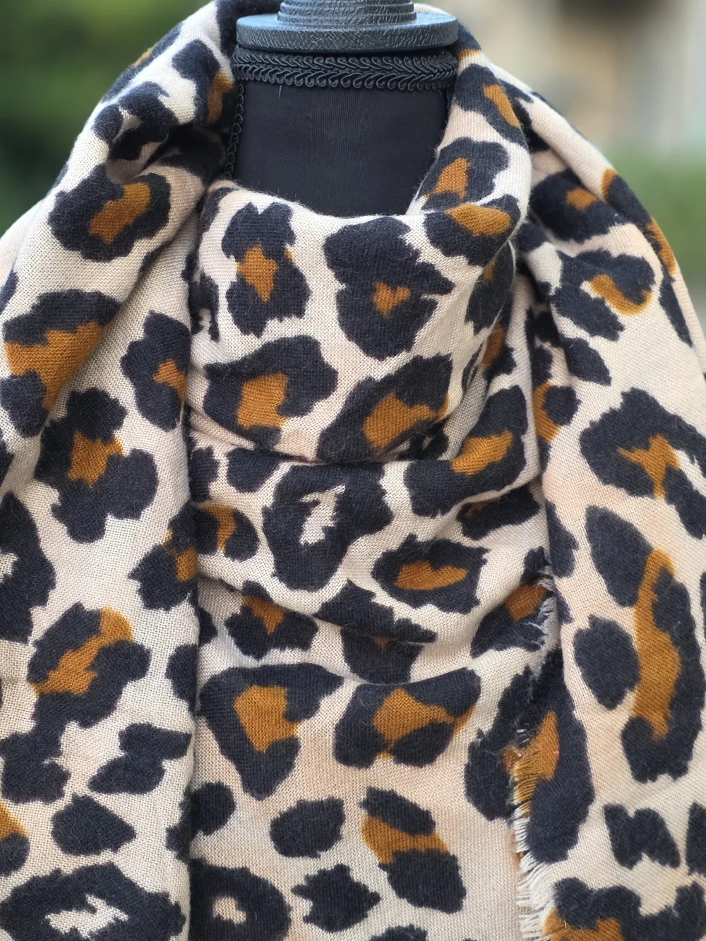 Maurices Oversized Leopard Print Blanket Scarf